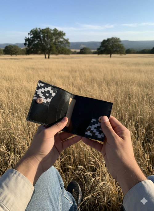 Billetera de Bolsillo TERRA: Cuero de Plástico Reciclado y Diseño Sustentable
